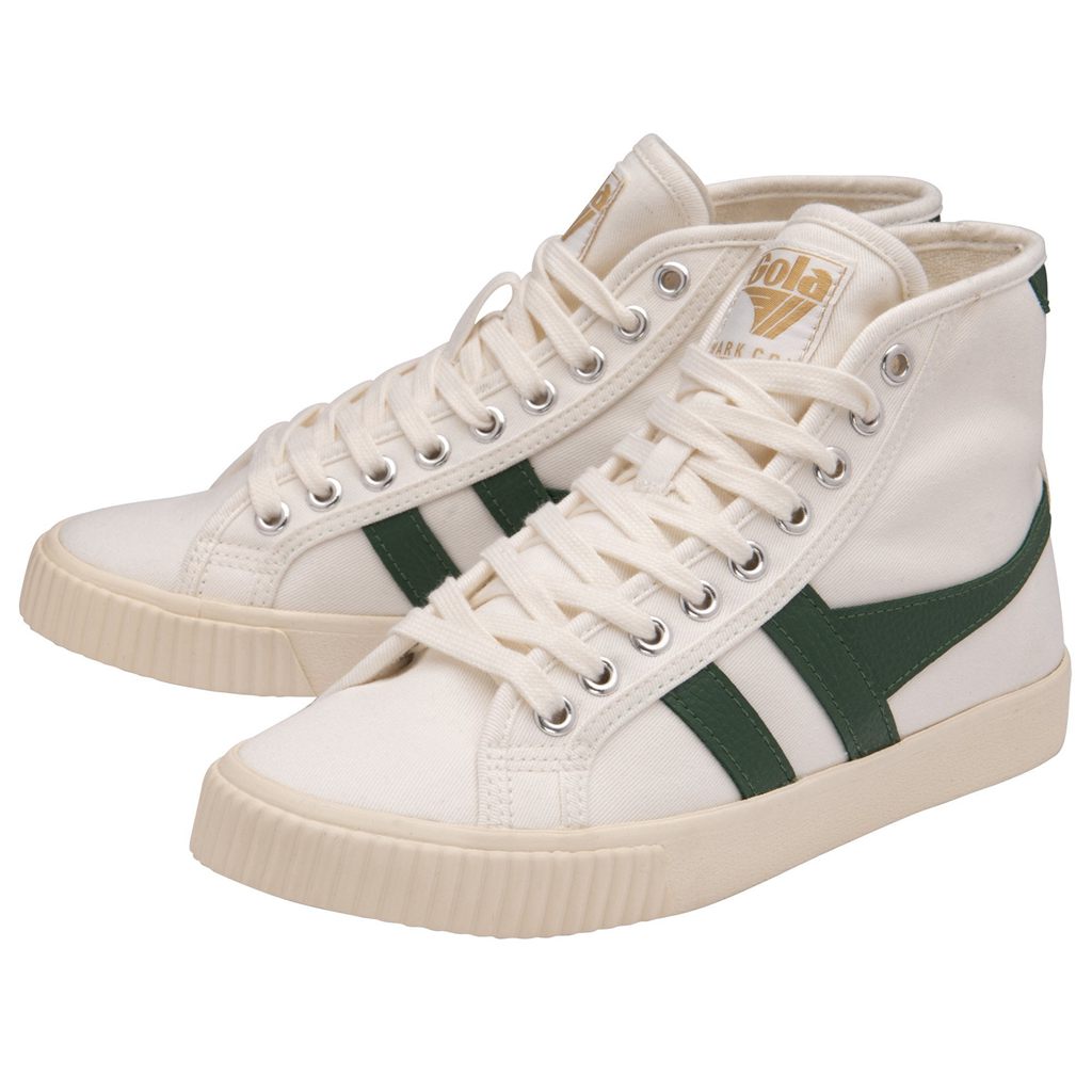 Gola Classics Tennis Mark Cox High Sneakers Hvite Mørke Grønn Norge | IEVGPO-764