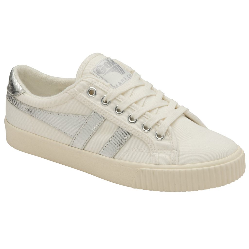 Gola Classics Tennis Mark Cox Sneakers Hvite Sølv Norge | POZRXI-418