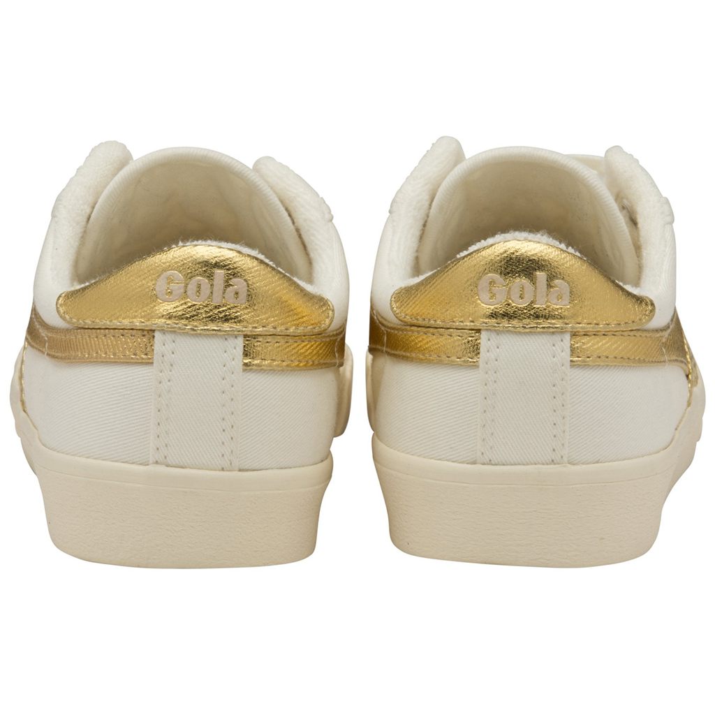 Gola Classics Tennis Mark Cox Sneakers Hvite Gull Norge | ODKJBF-972