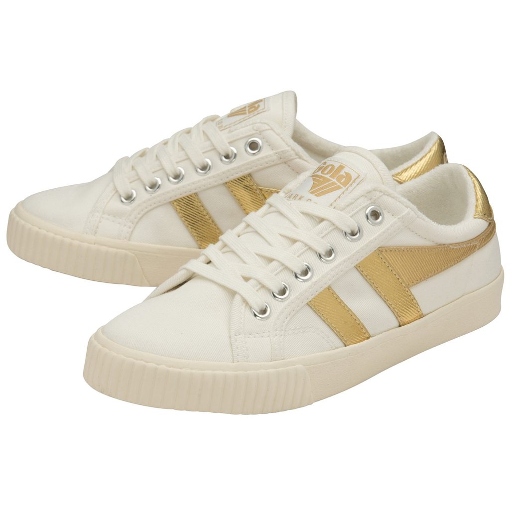 Gola Classics Tennis Mark Cox Sneakers Hvite Gull Norge | ODKJBF-972