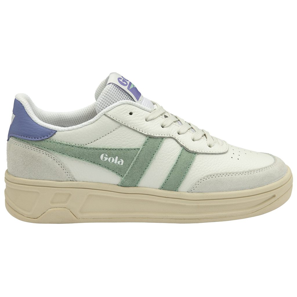 Gola Classics Topspin Sneakers Hvite Grønn Lavendel Norge | ZXWDPC-891