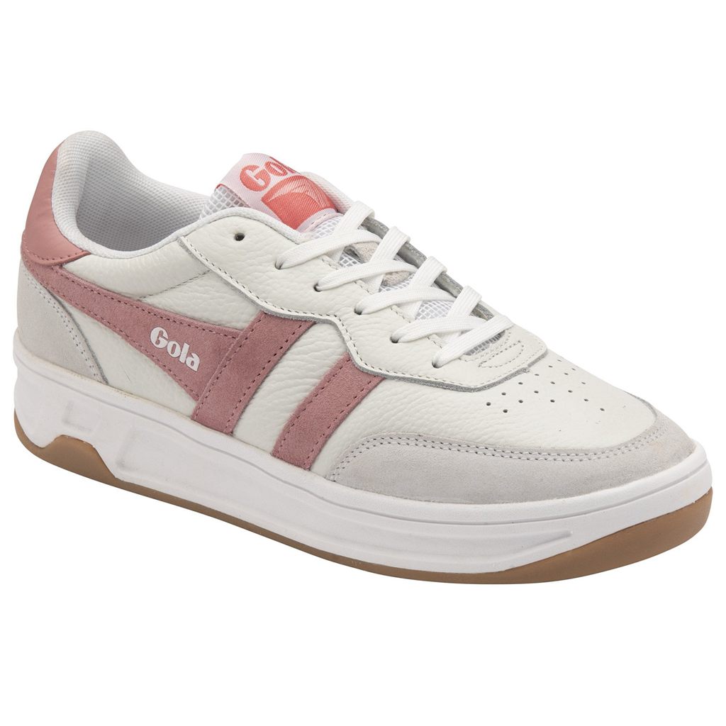 Gola Classics Topspin Sneakers Hvite Rosa Korall Rosa Norge | SUIKOV-120