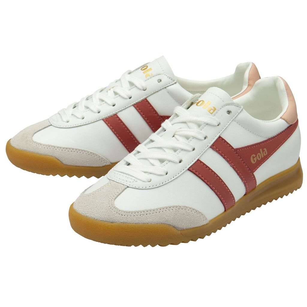 Gola Classics Torpedo Leather Sneakers Hvite Rosa Norge | PREJTI-142