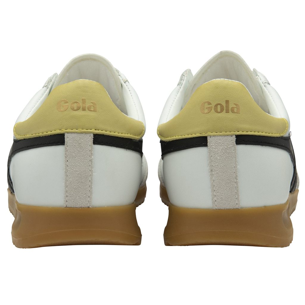 Gola Classics Torpedo Leather Sneakers Hvite Svarte Sitron Norge | SVULRC-652