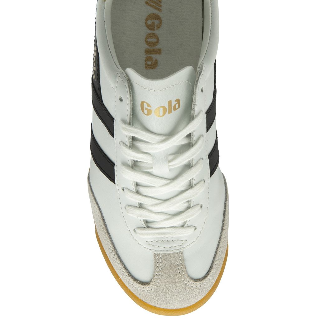 Gola Classics Torpedo Leather Sneakers Hvite Svarte Sitron Norge | SVULRC-652