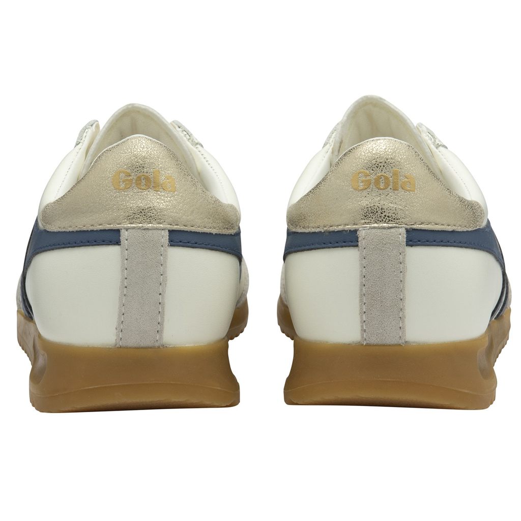 Gola Classics Torpedo Leather Sneakers Hvite Gull Norge | KLDQSM-052