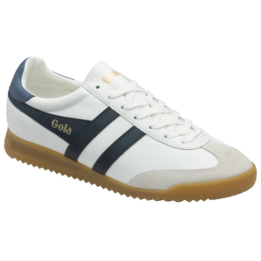 Gola Classics Torpedo Leather Sneakers Hvite Marineblå Norge | VJFRED-372