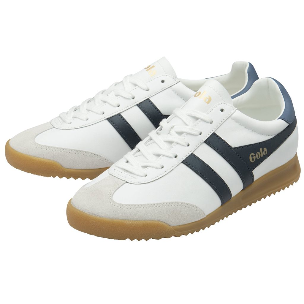 Gola Classics Torpedo Leather Sneakers Hvite Marineblå Norge | VJFRED-372
