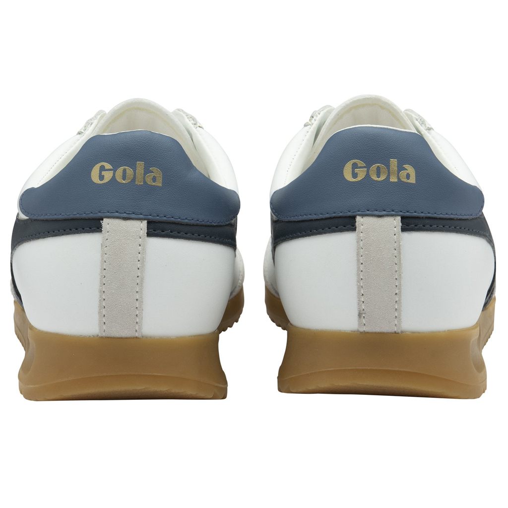 Gola Classics Torpedo Leather Sneakers Hvite Marineblå Norge | VJFRED-372