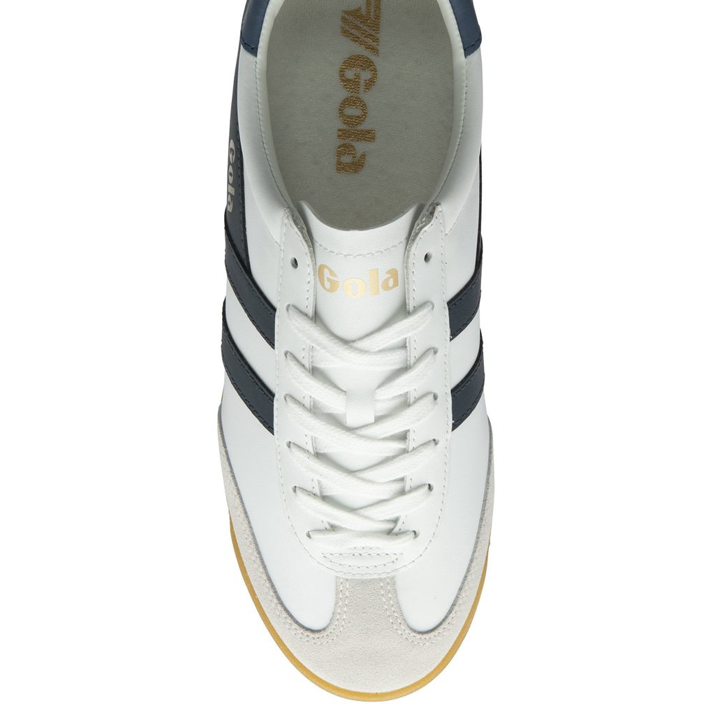 Gola Classics Torpedo Leather Sneakers Hvite Marineblå Norge | VJFRED-372