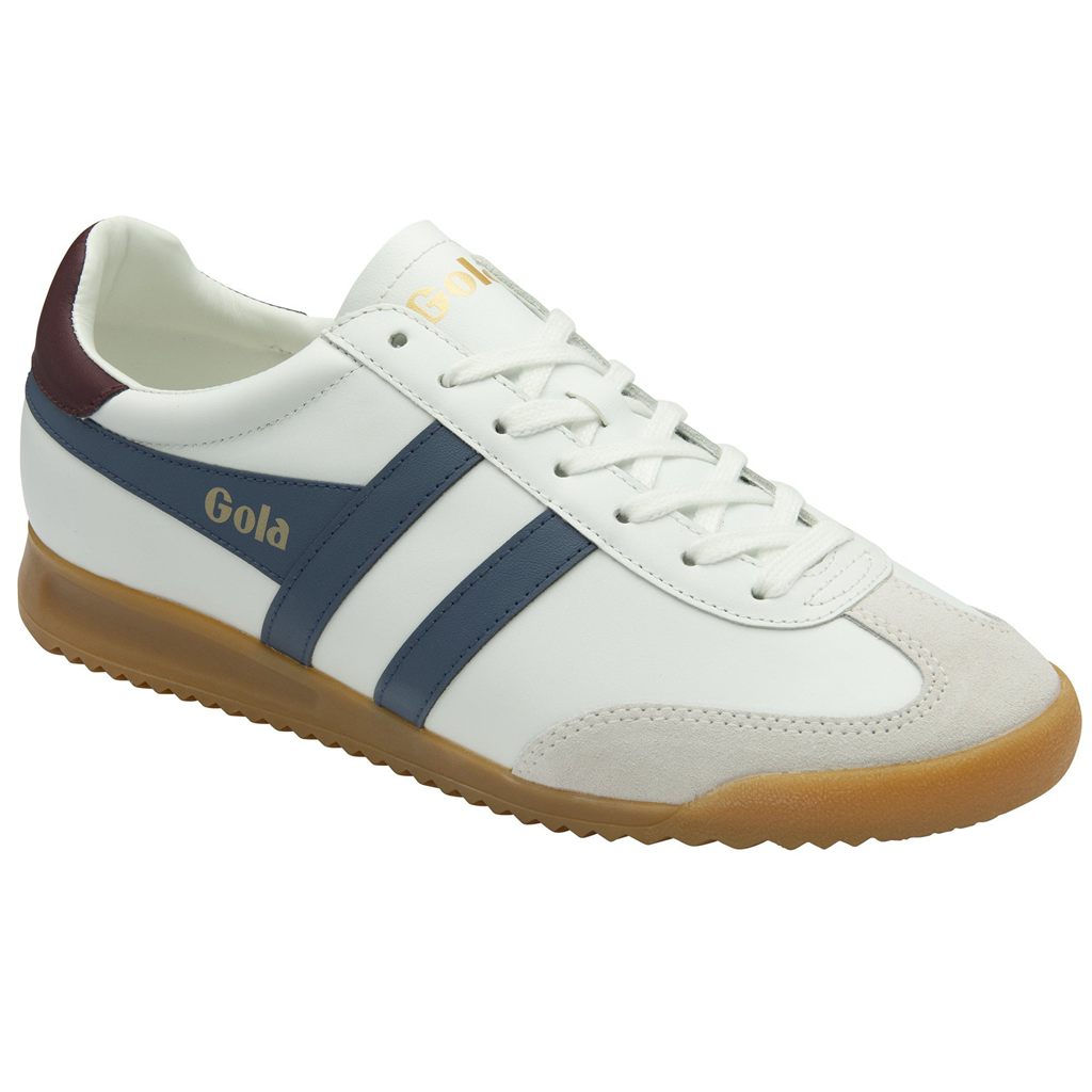 Gola Classics Torpedo Leather Sneakers Hvite Burgunder Norge | XFESQV-890