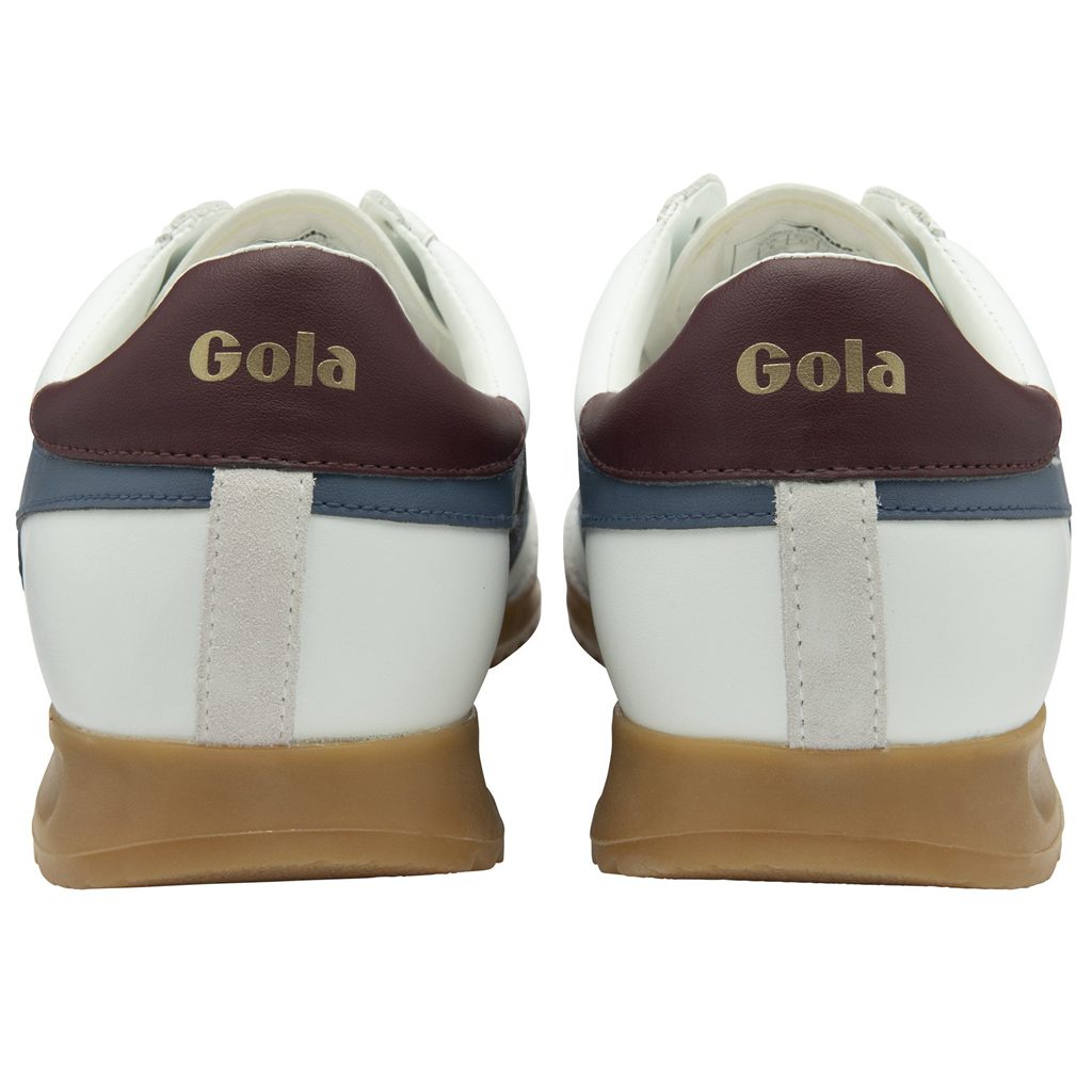 Gola Classics Torpedo Leather Sneakers Hvite Burgunder Norge | XFESQV-890