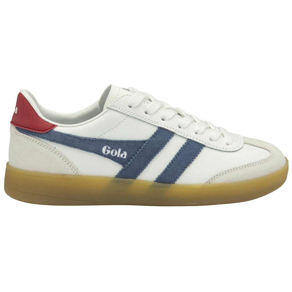Gola Classics Viper Leather Sneakers Hvite Dyp Rød Norge | VGLYFD-036