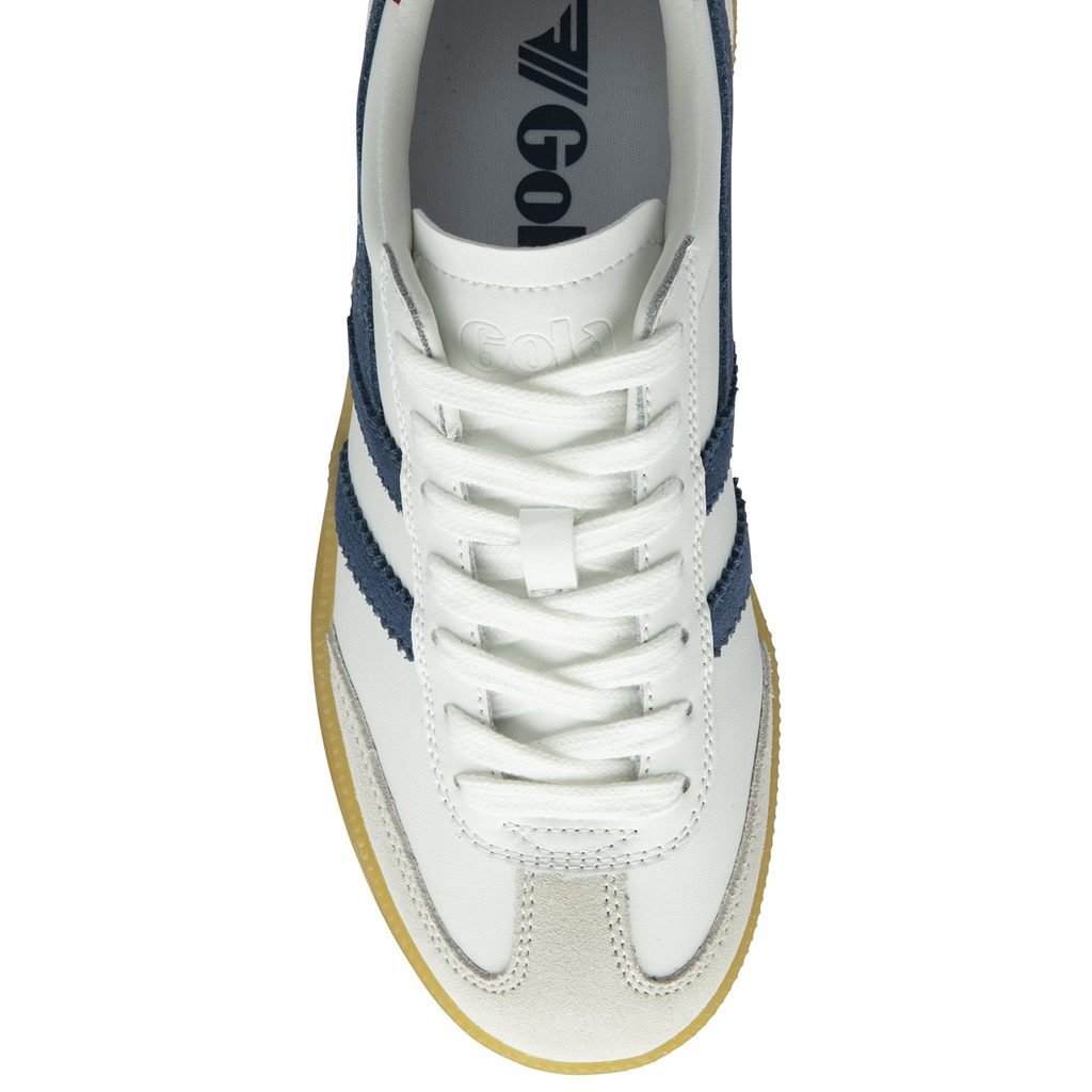 Gola Classics Viper Leather Sneakers Hvite Dyp Rød Norge | VGLYFD-036