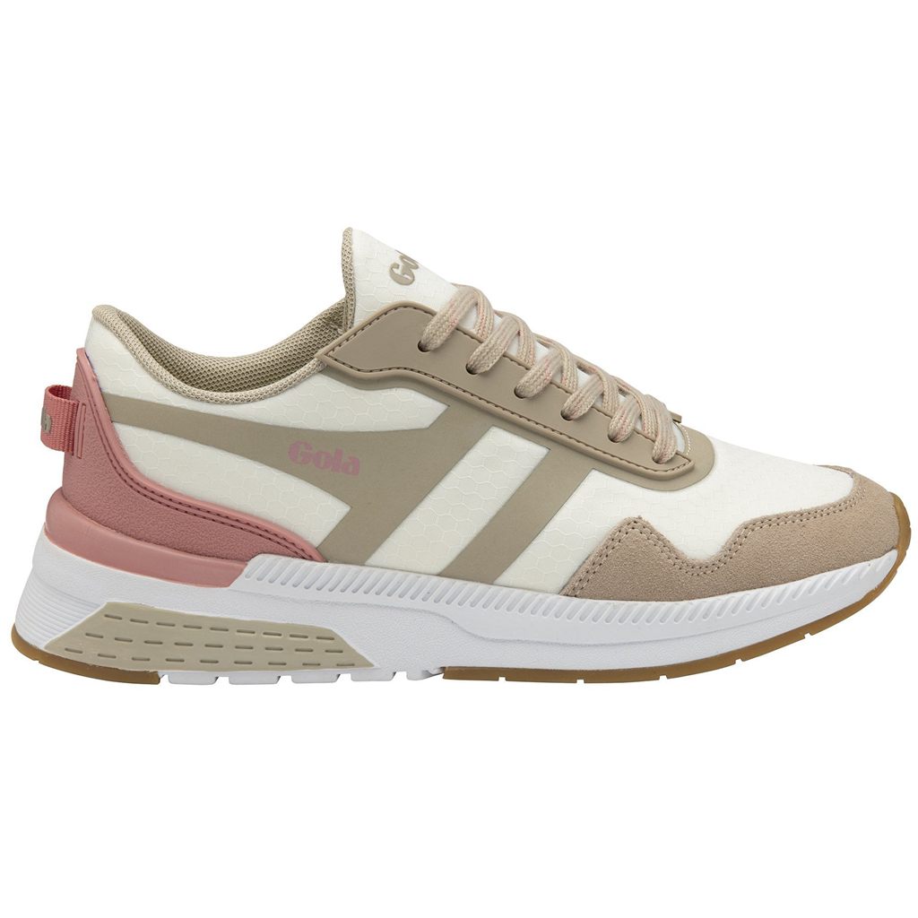 Gola Performance Atomics Sneakers Hvite Grå Rosa Norge | YXAGHK-367