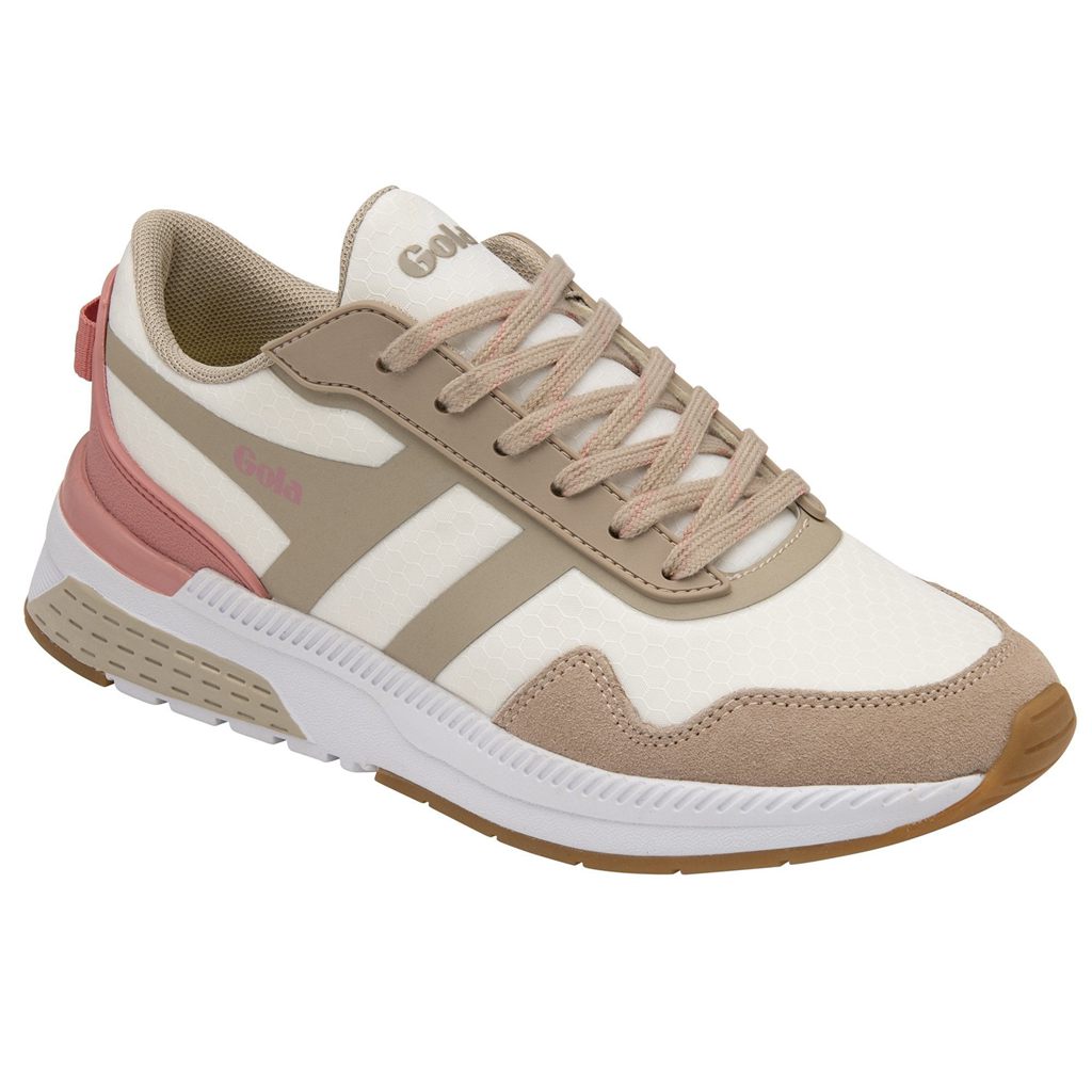 Gola Performance Atomics Sneakers Hvite Grå Rosa Norge | YXAGHK-367