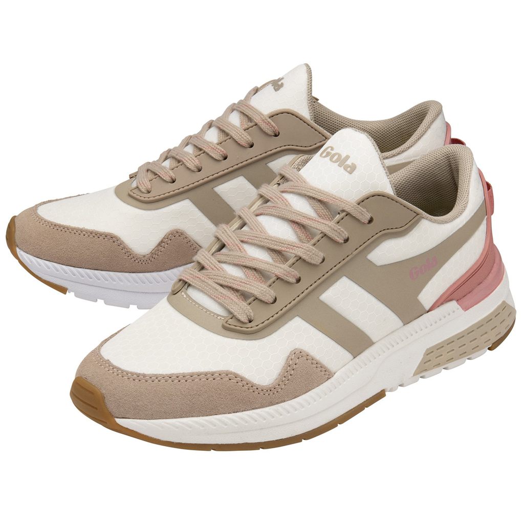 Gola Performance Atomics Sneakers Hvite Grå Rosa Norge | YXAGHK-367