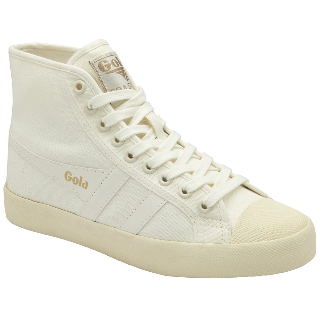 Gola Vegan Classics Coaster High Sneakers Hvite Gull Norge | RJLMIP-725