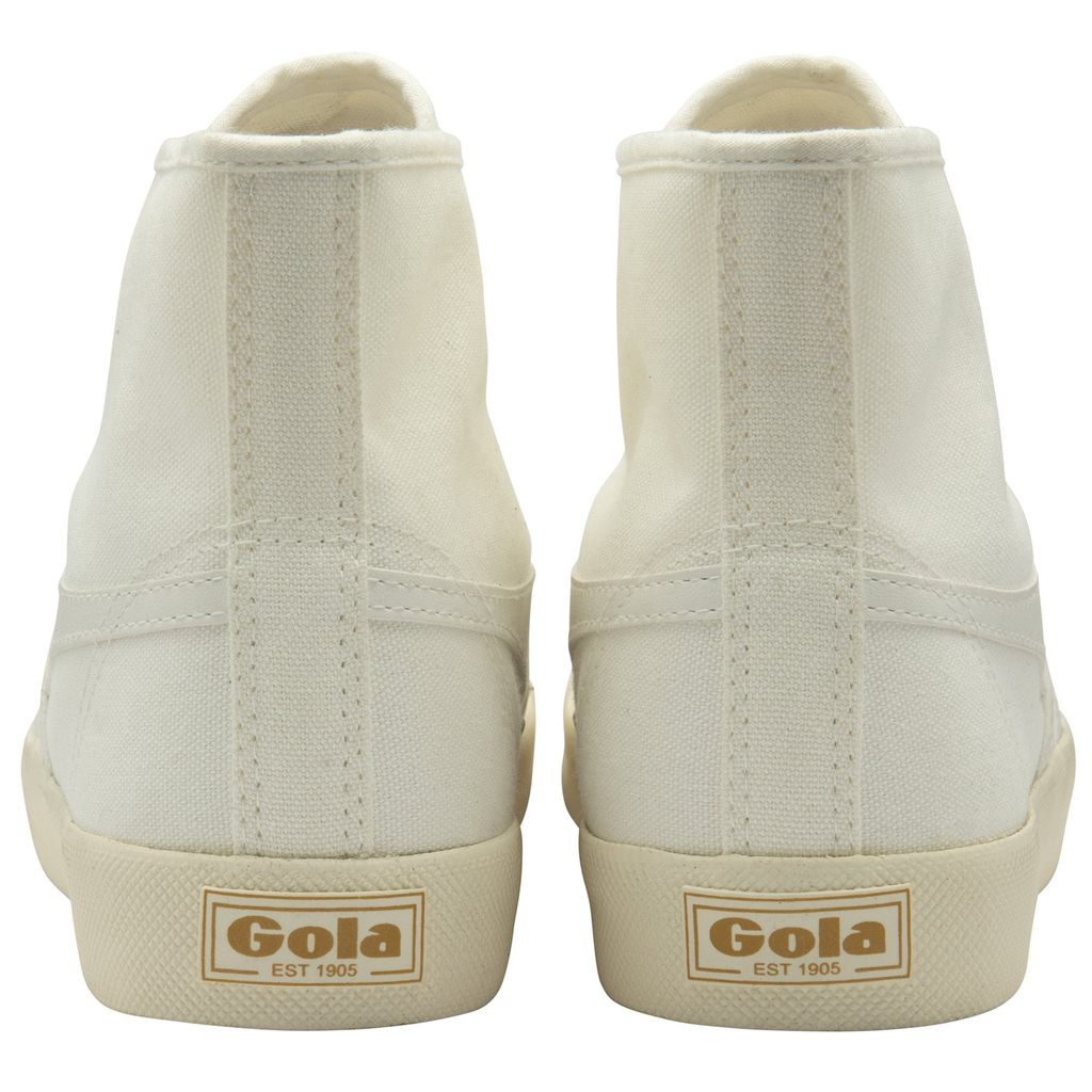 Gola Vegan Classics Coaster High Sneakers Hvite Gull Norge | RJLMIP-725