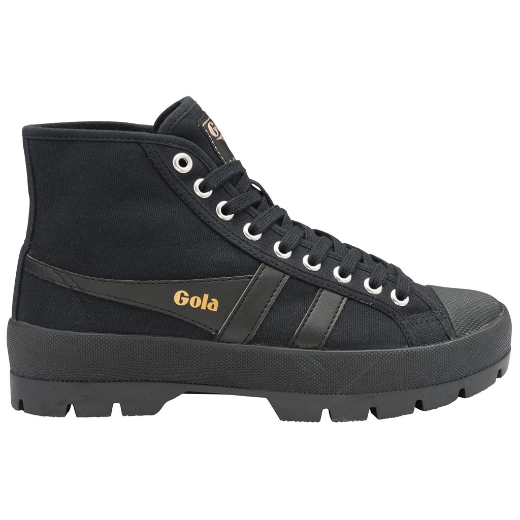 Gola Vegan Classics Coaster Peak High Sneakers Svarte Svarte Svarte Norge | IPKEGM-241
