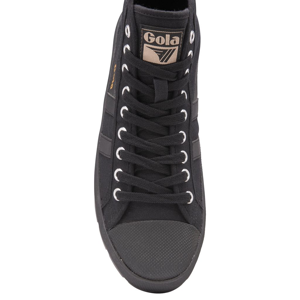 Gola Vegan Classics Coaster Peak High Sneakers Svarte Svarte Svarte Norge | IPKEGM-241
