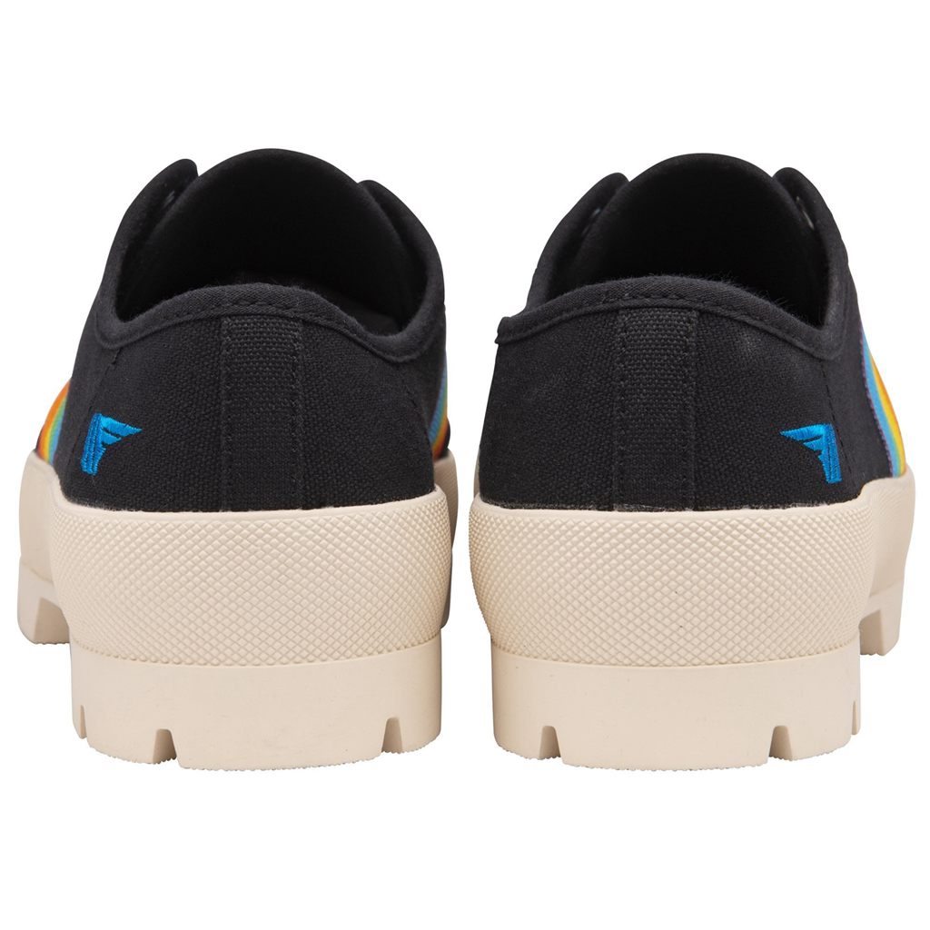 Gola Vegan Classics Coaster Peak Rainbow Shoes Svarte Norge | JKEGAL-974