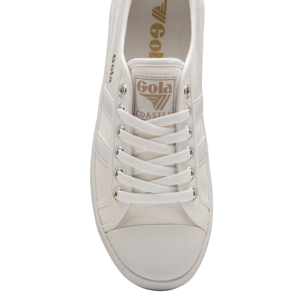 Gola Vegan Classics Coaster Peak Sneakers Hvite Hvite Norge | PVUECW-156