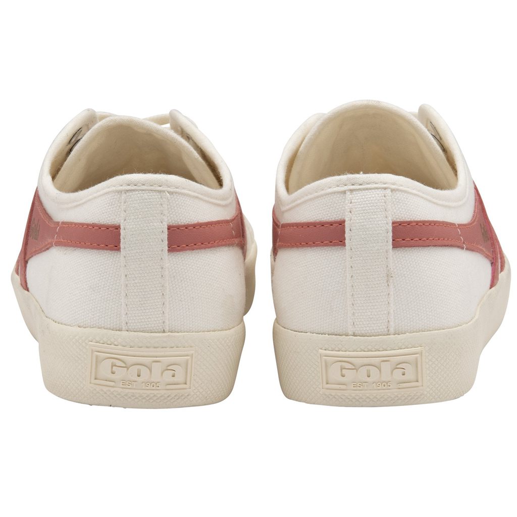 Gola Vegan Classics Coaster Shoes Hvite Korall Rosa Norge | ZKNIST-214