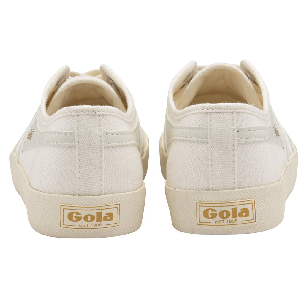 Gola Vegan Classics Coaster Shoes Hvite Gull Norge | BLIOQU-236