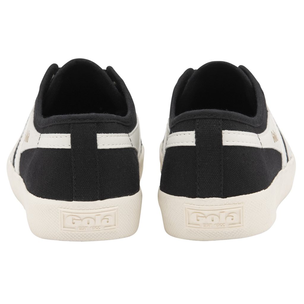 Gola Vegan Classics Coaster Shoes Svarte Hvite Gull Norge | EDZMUP-673