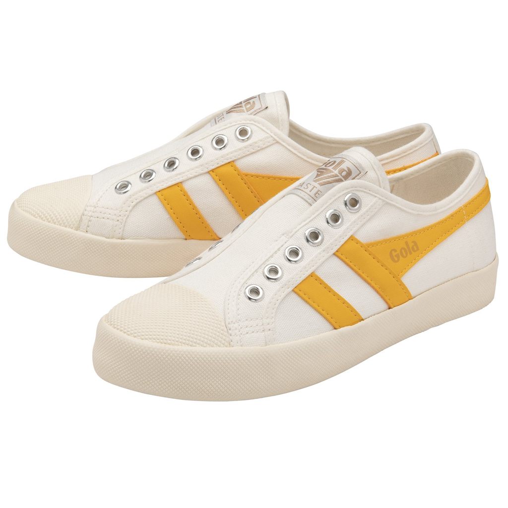 Gola Vegan Classics Coaster Slip Shoes Hvite Norge | CPRULT-519