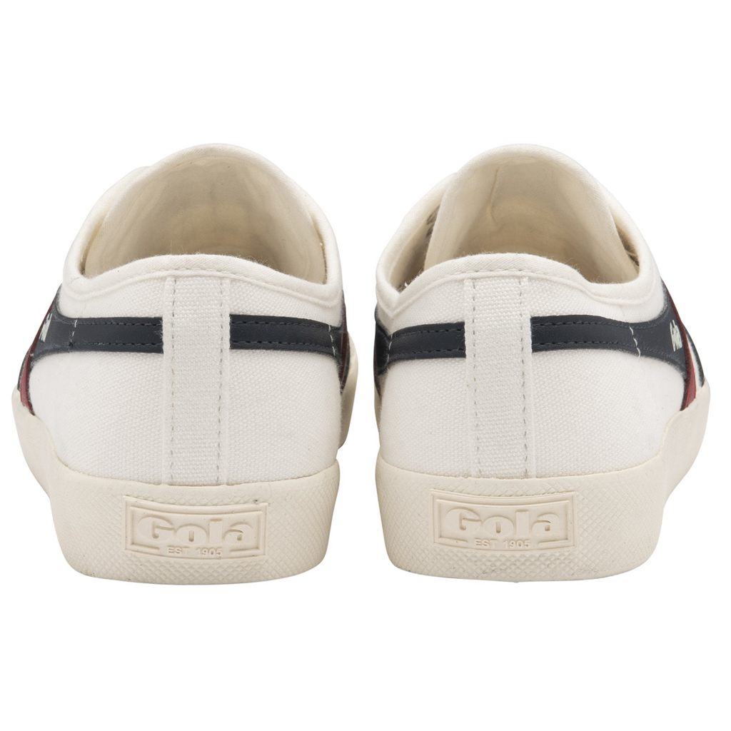Gola Vegan Classics Coaster Slip Shoes Hvite Marineblå Rød Norge | TURBNI-231
