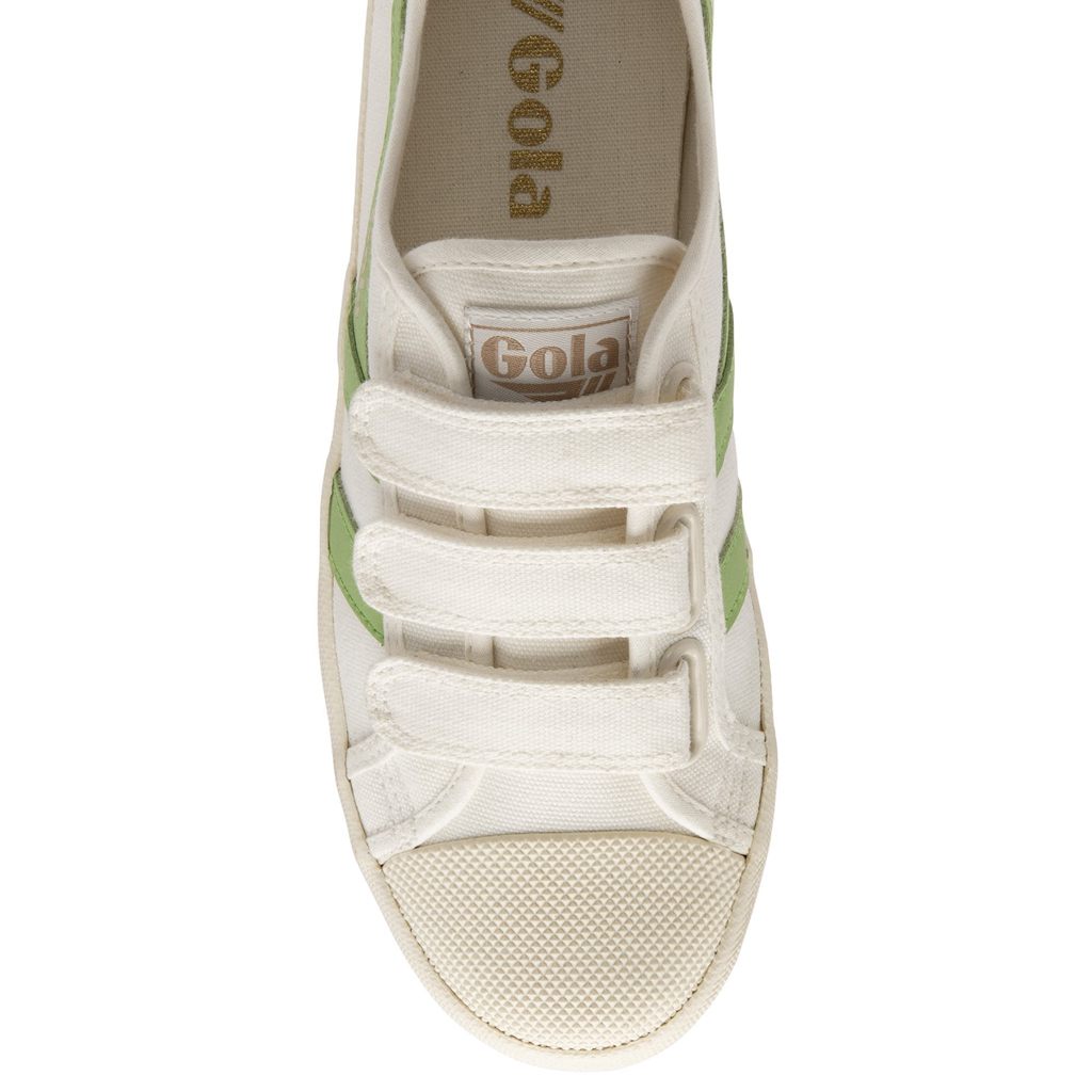 Gola Vegan Classics Coaster Strap Sneakers Hvite Grønn Norge | EUBJZI-602