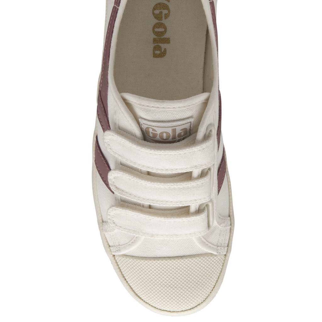 Gola Vegan Classics Coaster Strap Sneakers Hvite Rosa Norge | EGOHDZ-869