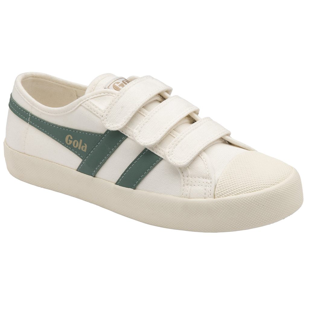 Gola Vegan Classics Coaster Strap Sneakers Hvite Grønn Norge | WAZHEI-954