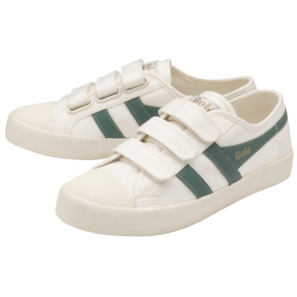 Gola Vegan Classics Coaster Strap Sneakers Hvite Grønn Norge | WAZHEI-954