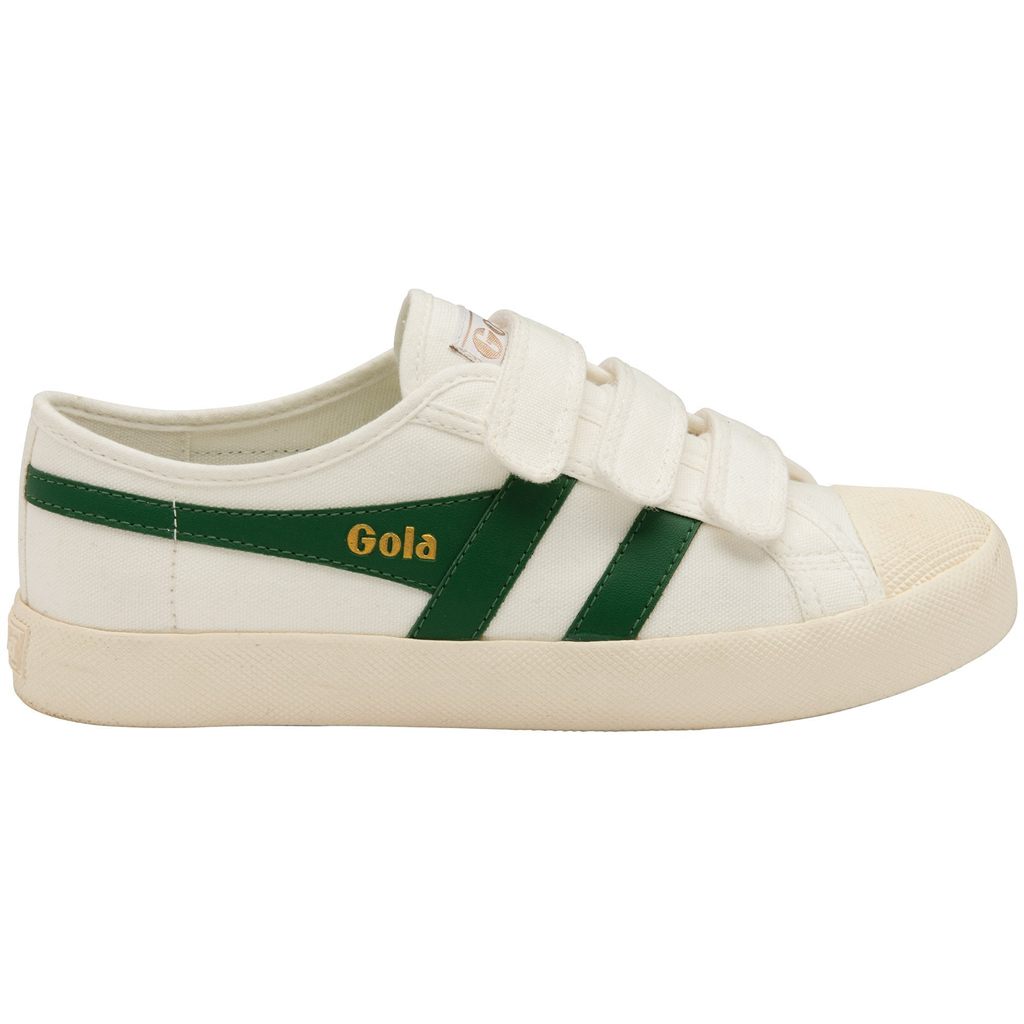 Gola Vegan Classics Coaster Strap Sneakers Hvite Mørke Grønn Norge | WOVZUE-804