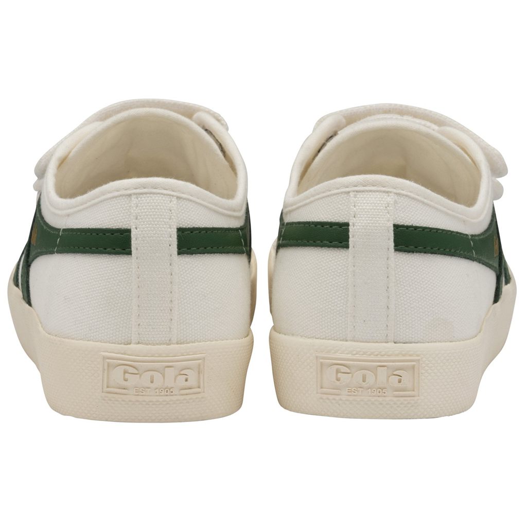 Gola Vegan Classics Coaster Strap Sneakers Hvite Mørke Grønn Norge | WOVZUE-804