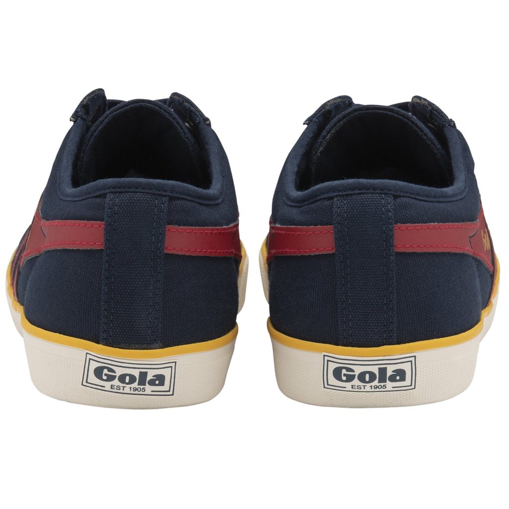 Gola Vegan Classics Comet Plimsoll Sneakers Marineblå Dyp Rød Norge | ZSCOUW-691