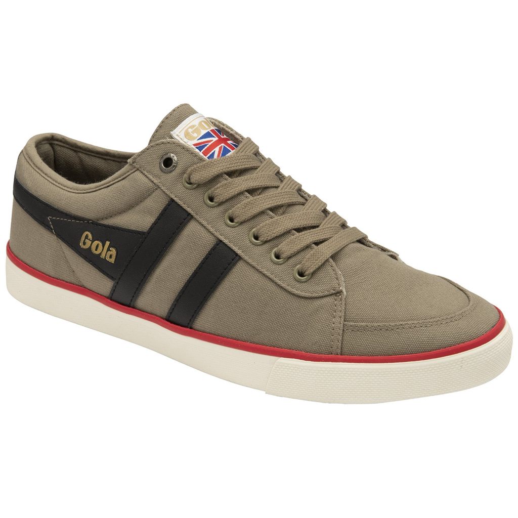 Gola Vegan Classics Comet Plimsoll Sneakers Svarte Dyp Rød Norge | LYUTFS-179