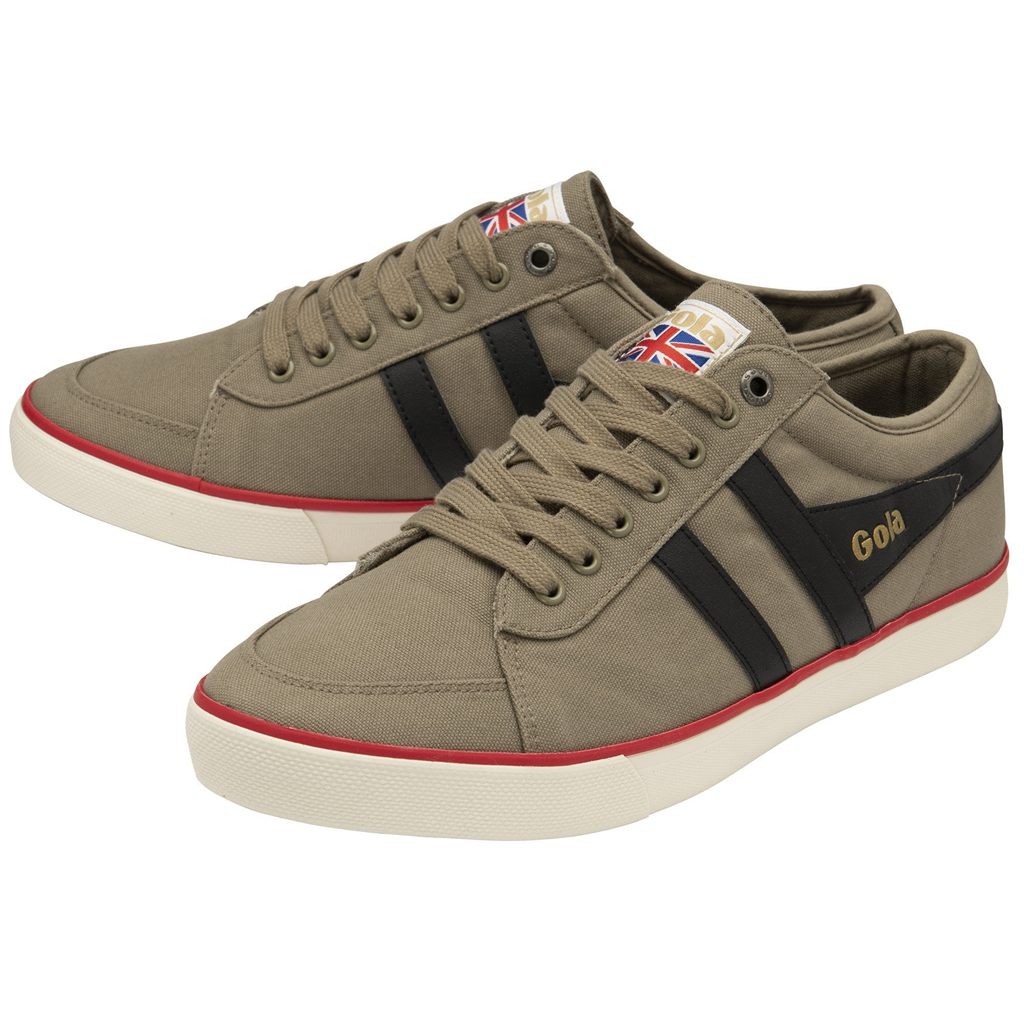 Gola Vegan Classics Comet Plimsoll Sneakers Svarte Dyp Rød Norge | LYUTFS-179