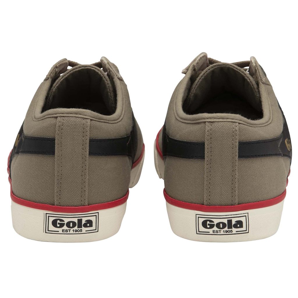 Gola Vegan Classics Comet Plimsoll Sneakers Svarte Dyp Rød Norge | LYUTFS-179