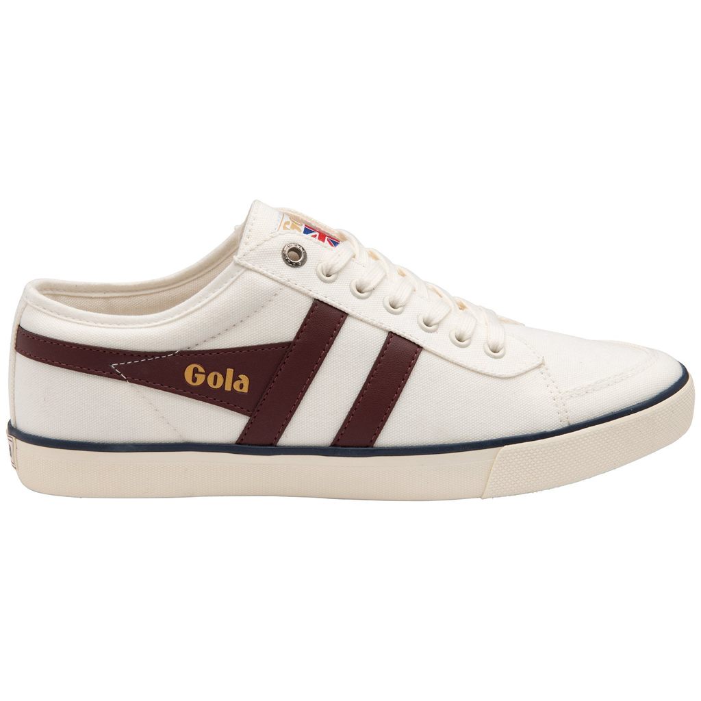 Gola Vegan Classics Comet Plimsoll Sneakers Hvite Burgunder Marineblå Norge | XMFWYO-246