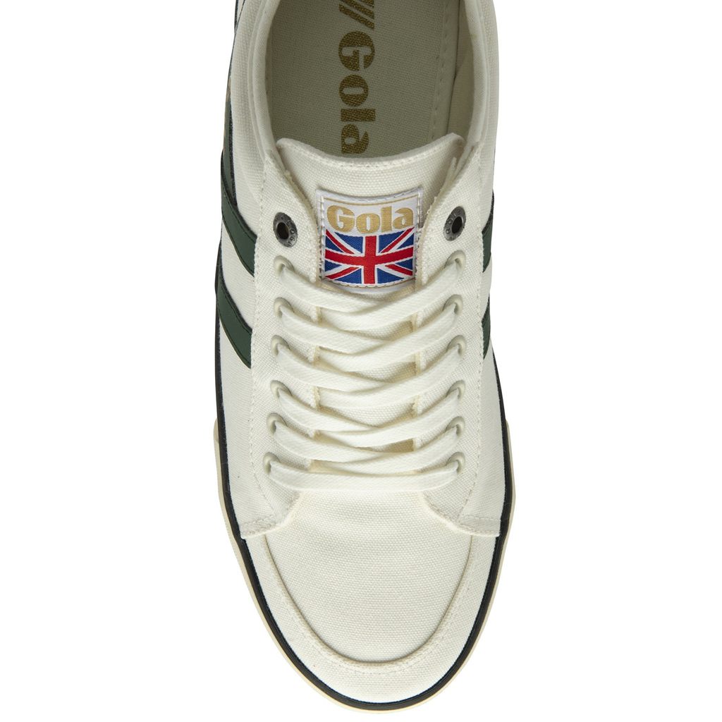 Gola Vegan Classics Comet Plimsoll Sneakers Hvite Svarte Norge | SLGIJZ-275