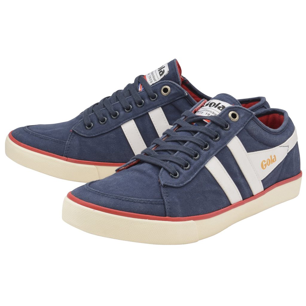 Gola Vegan Classics Comet Plimsoll Sneakers Marineblå Hvite Norge | TPXRZJ-254