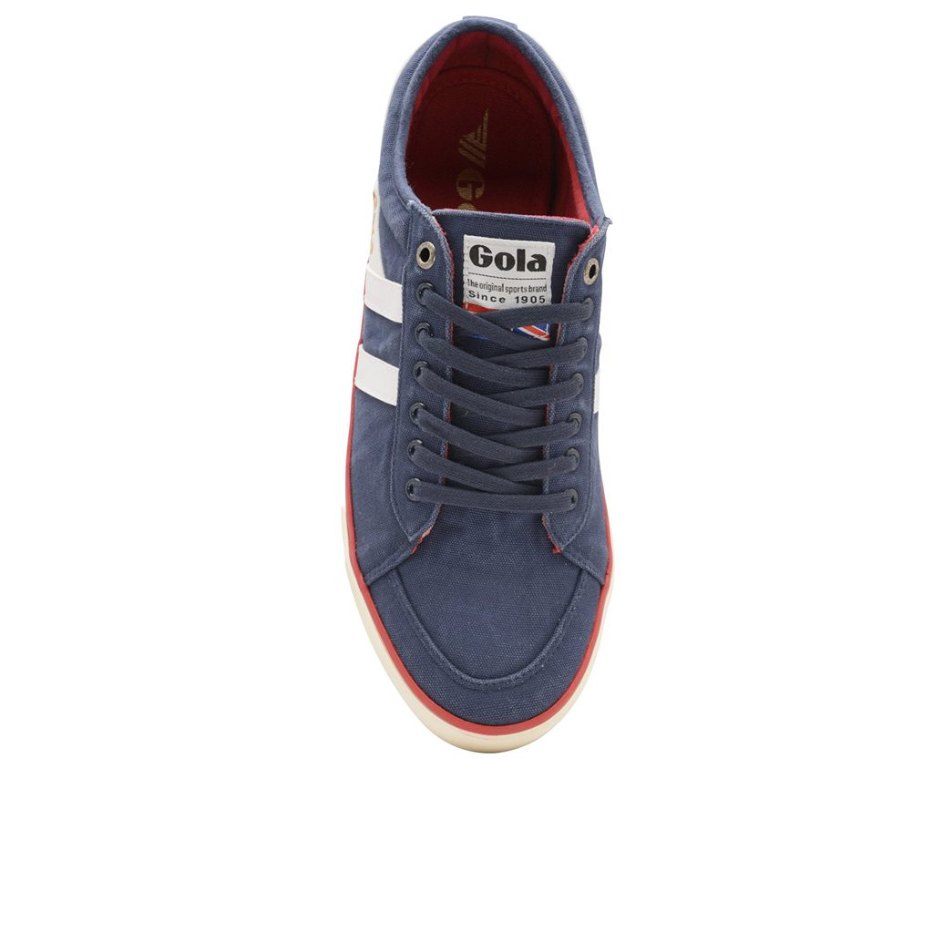 Gola Vegan Classics Comet Plimsoll Sneakers Marineblå Hvite Norge | TPXRZJ-254