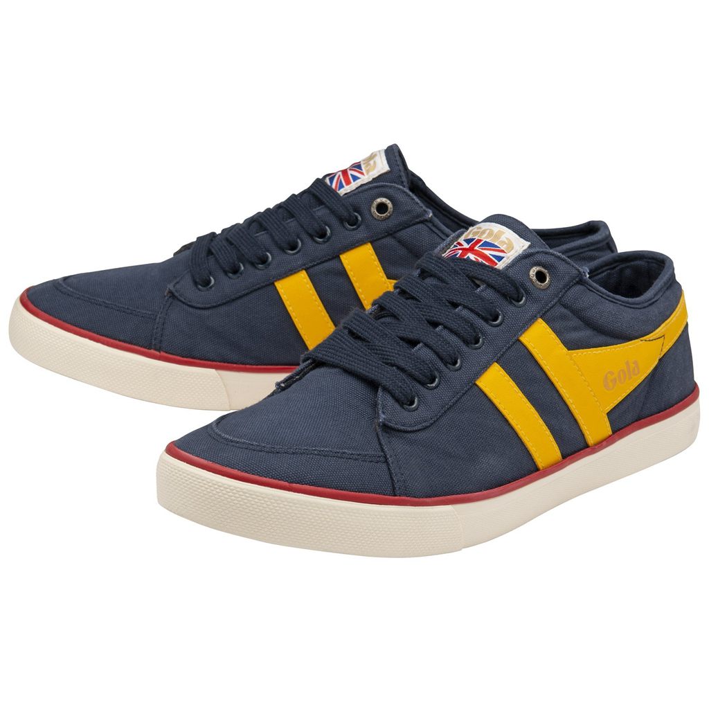 Gola Vegan Classics Comet Plimsoll Sneakers Marineblå Rød Norge | LATPQO-710