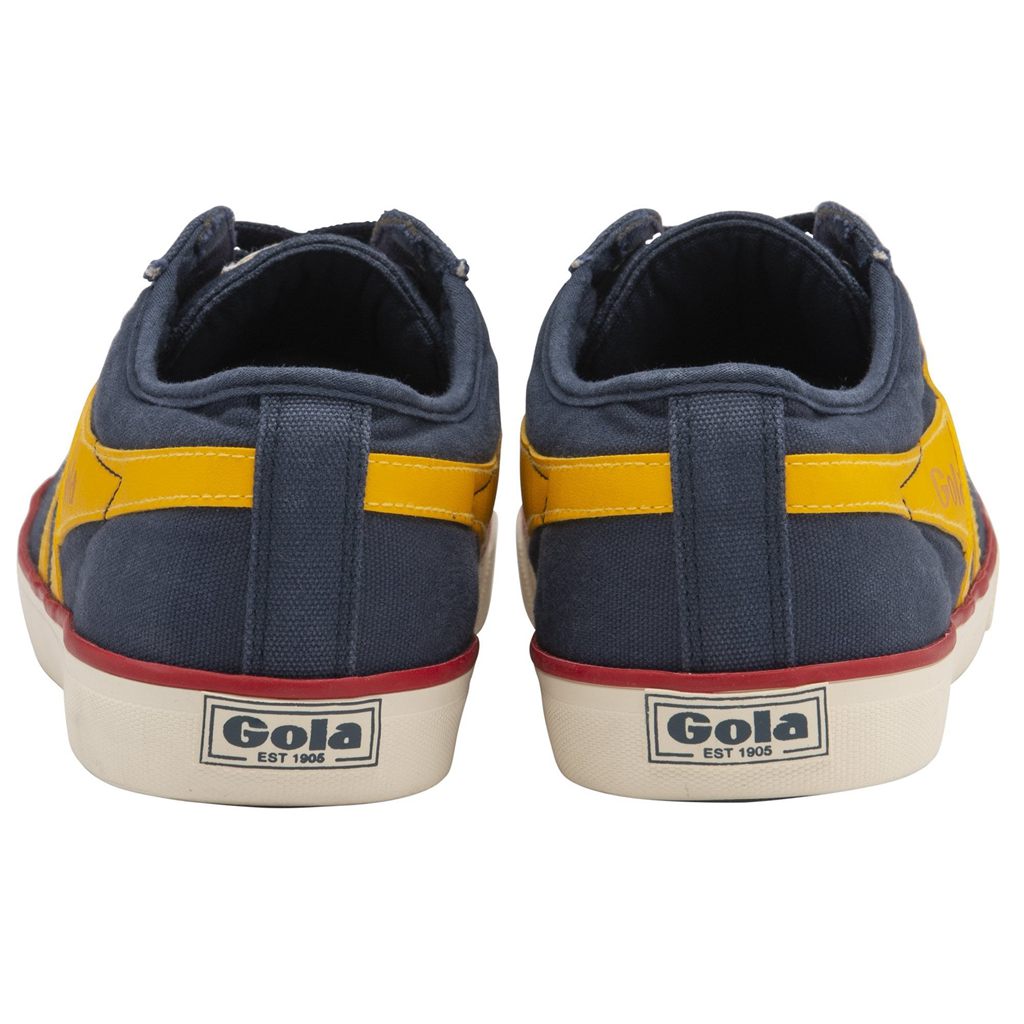 Gola Vegan Classics Comet Plimsoll Sneakers Marineblå Rød Norge | LATPQO-710
