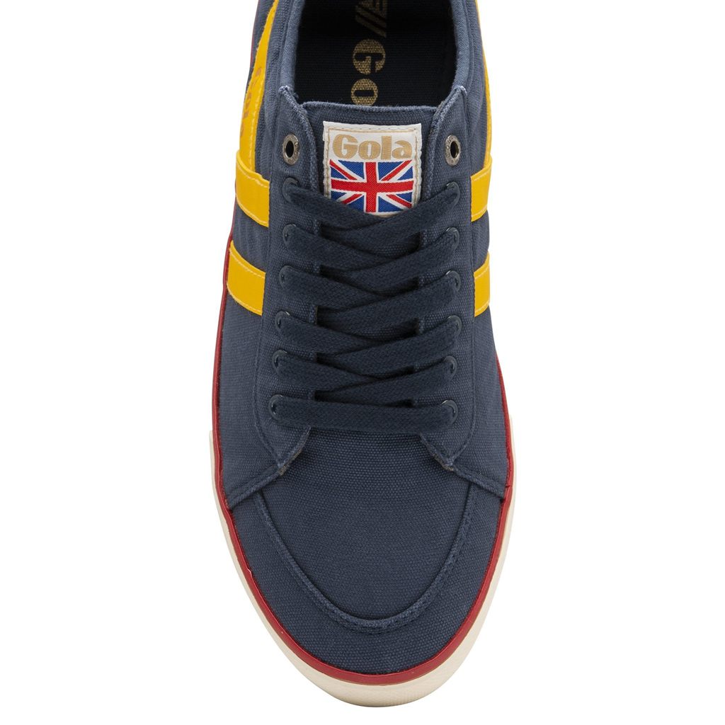 Gola Vegan Classics Comet Plimsoll Sneakers Marineblå Rød Norge | LATPQO-710