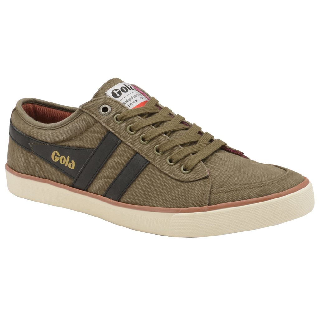 Gola Vegan Classics Comet Plimsoll Trainer Khaki Svarte Norge | KOTUCR-517